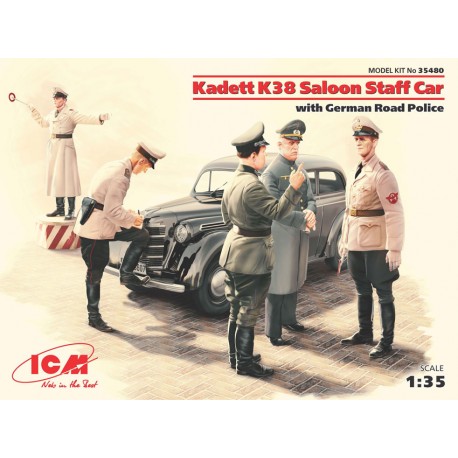 Kadett K38 Saloon Staff Car w/ German police. ICM 35480