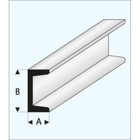 Channel "U" 0,75 x 1,5 mm. MAQUETT 412-51/3