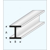 Perfil en "H" 2,5 x 2,5 mm. MAQUETT 415-53/3