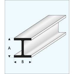 Perfil en "H" 3,5 x 3,5 mm. MAQUETT 415-55/3