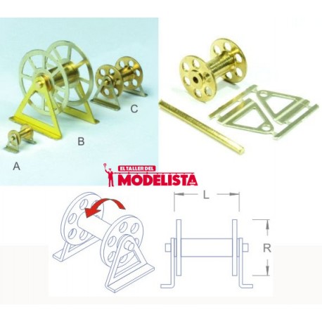 Cabestrantes de latón (x4). RB 030-630