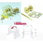 Cabestrantes de latón (x4). RB 030-630