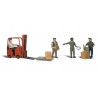 Workers with forklift. WOODLAND SCENICS A2192