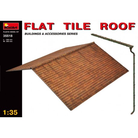 Flat tile roof. MINIART 35518