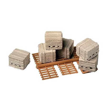 Palés de ladrillos (x6). MODEL RAILSTUFF 930