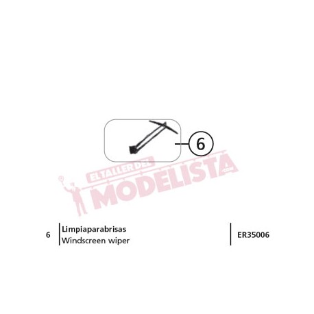 Limpiaparabrisas para AVE S-102, RENFE. ELECTROTREN ER35006