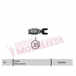 Gear worm for RENFE 251. ER25841