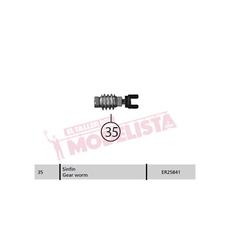 Gear worm for RENFE 251. ER25841