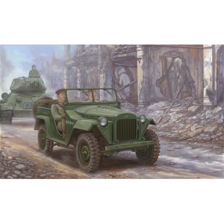 Soviet GAZ-67B military vehicle. TRUMPETER 02346