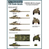 Decal set: AMX-30 in Spain. FCMODELTIPS 35203