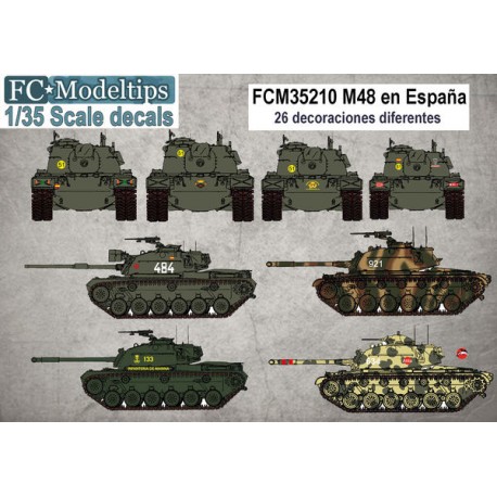 Decal set: M48 in Spain. FCMODELTIPS 35210