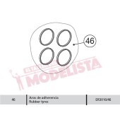 Rubber tyres for 7200/7500 (x4). ELECTROTREN ER3016/46