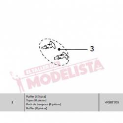 Set de topes (x4). RENFE 354. HN2071/03