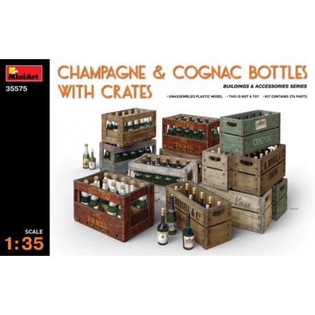 Champagne and cognac bottles. MINIART 35575