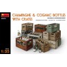 Botellas de champagne y coñac. MINIART 35575