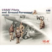 USAAF pilots and ground personnel. ICM 48083