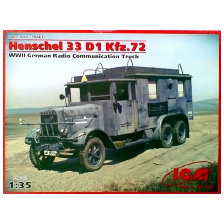 Henschel 33D1 Kfz.72, camión alemán. ICM 35467