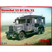 Henschel 33D1 Kfz.72, camión alemán. ICM 35467