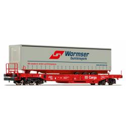 Plataforma con remolque de "Wormser". FLEISCHMANN 845346