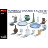 Household crockery and glass set. MINIART 35559