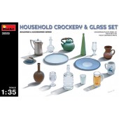 Household crockery and glass set. MINIART 35559