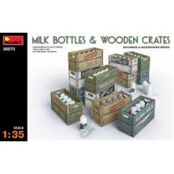 Milk bottles and crates. MINIART 35573