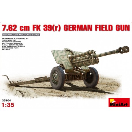 7.62 cm FK 39 (r) German field gun. MINIART 35104