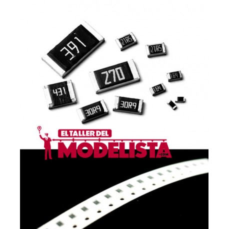 Resistencias SMD 1/4W (x20). 1 Kiloohmios