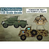 Decal set: M8, M20 and Trumphy in Spain. FCMODELTIPS 35215