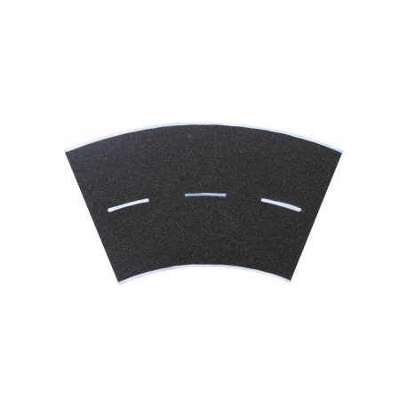 Street plate asphalt, 45°- curve, radius 30 cm. VOLLMER 48267