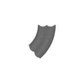 Street plate cobblestone, 45°- curve, r 30 cm. VOLLMER 48247