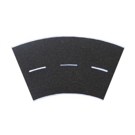 Street plate asphalt, 45°- curve, radius 15 cm. VOLLMER 48266