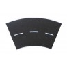 Street plate asphalt, 45°- curve, radius 15 cm. VOLLMER 48266