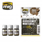 Set: Glossy wet mud soils. AMIG 7442