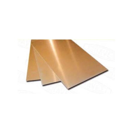 Brass sheet 0,8 mm. 400x200 mm. HIRSCH 8308