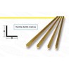 Brass profile L. 2 x 1,5 mm. HIRSCH 75215