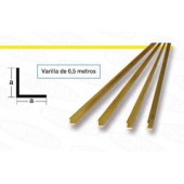 Brass profile L. 3 x 1 mm. HIRSCH 7531