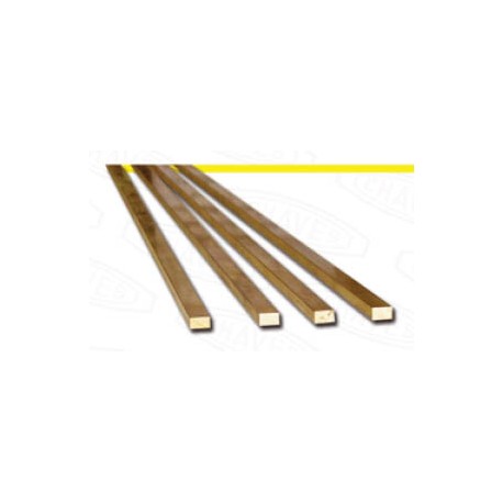 Flat brass profile 2 x 1,5 mm. HIRSCH 77215