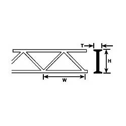 Cercha de estireno, 4,8 mm. PLASTRUCT 90652