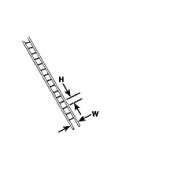 Styrene ladder, 2 mm. PLASTRUCT 90671