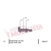 Engranaje con eje para 276. ER6777