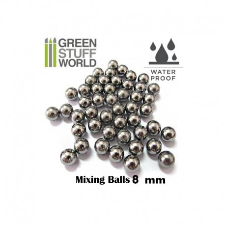 Mixing balls, 8 mm. GREEN STUFF 9031