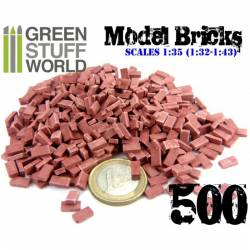 Red bricks (x500). GREEN STUFF WORLD 367054