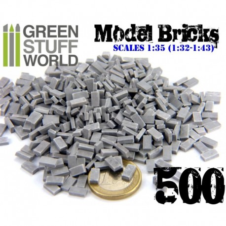 Grey bricks (x500). GREEN STUFF WORLD 367023