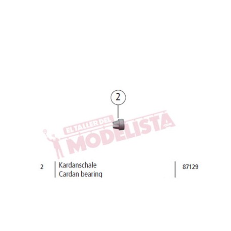 Cardan bearing, RENFE 307. ROCO 87129