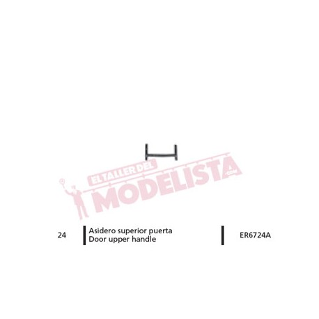 Door upper handle for RENFE class 8604. ELECTROTREN ER6724A