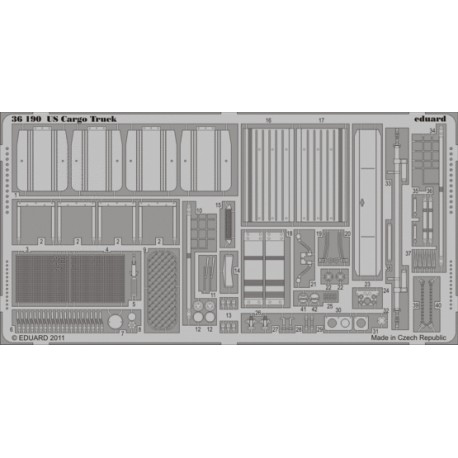 Photo-etched: US Cargo truck (for Italeri). EDUARD 36190