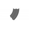 Street plate cobblestone, 45°- curve, r 12 cm. VOLLMER 48245