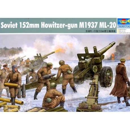 Soviet 152mm Howitzer-gun M1937 ML-20. TRUMPETER 02315