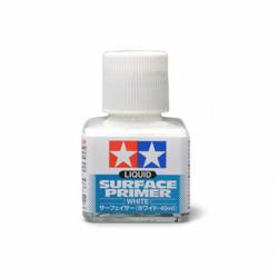 Liquid Surface Primer - White. 40ml. TAMIYA 87096